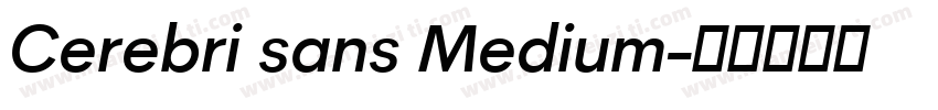 Cerebri sans Medium字体转换
